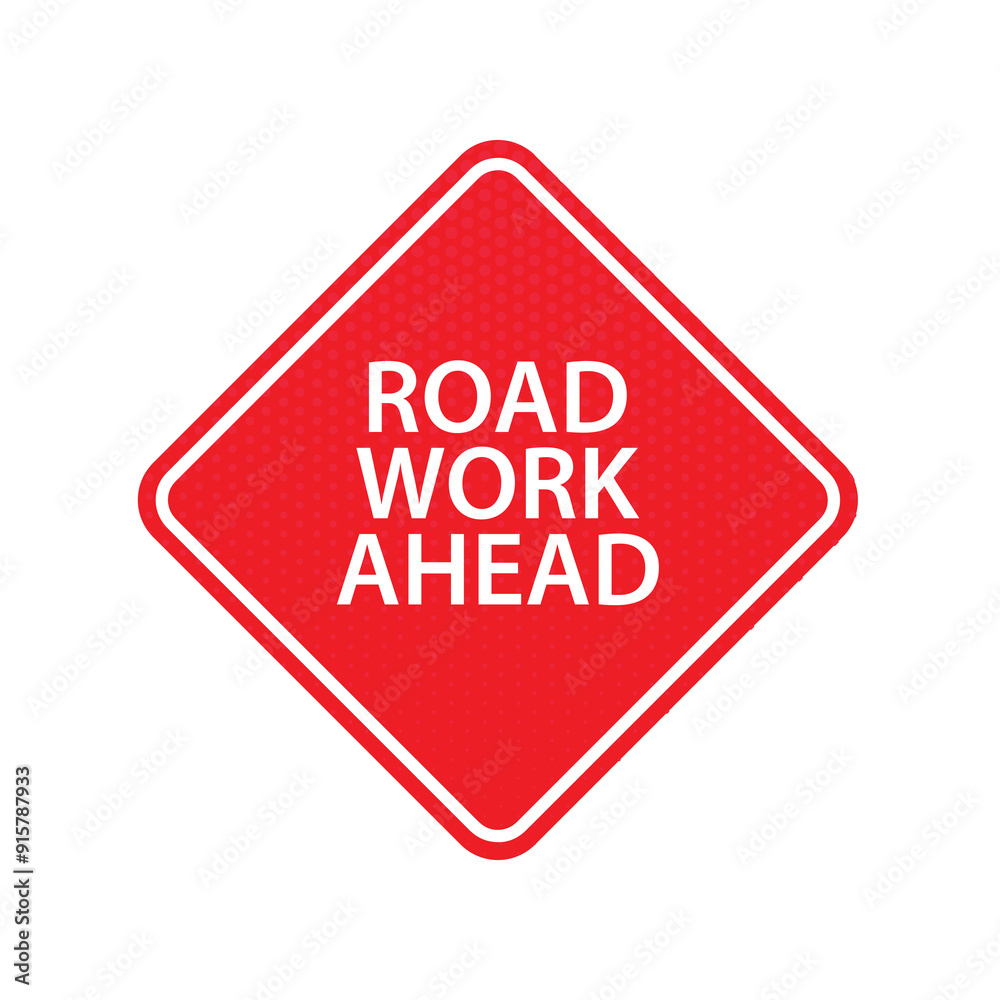 road work ahead text information sign road work ahead text information sign