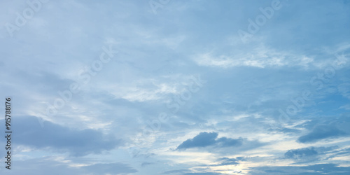Cumulus clouds on blue sky soft storms winter love eye pace fresh clean weather natural beauty feathery white Landscape across vast White clouds Full frame of big puffy Fluffy clouds Serene blu