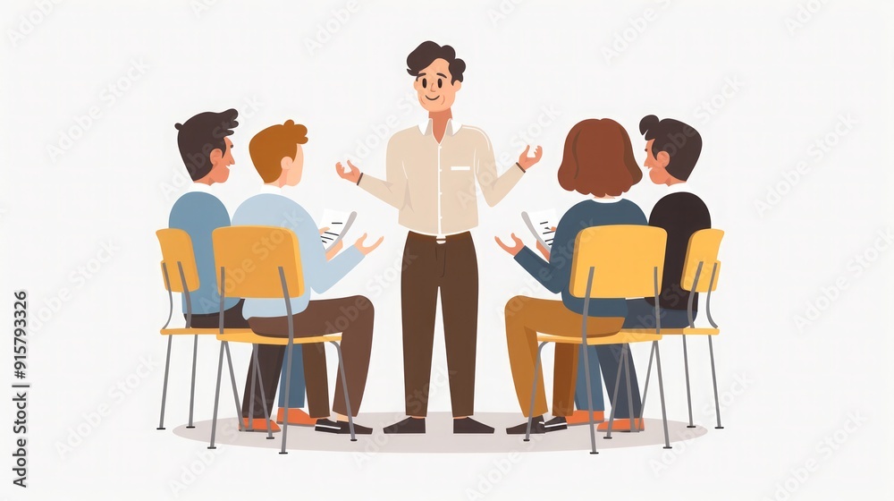 People in a Meeting: Business Team Collaboration and Discussion People in a Meeting: Business Team Collaboration and Discussion
