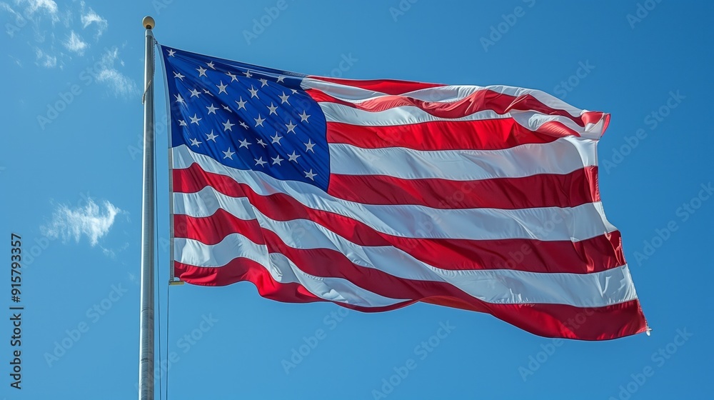 The blue American flag background is useful for banners, slides and social media posts The blue American flag background is useful for banners, slides and social media posts