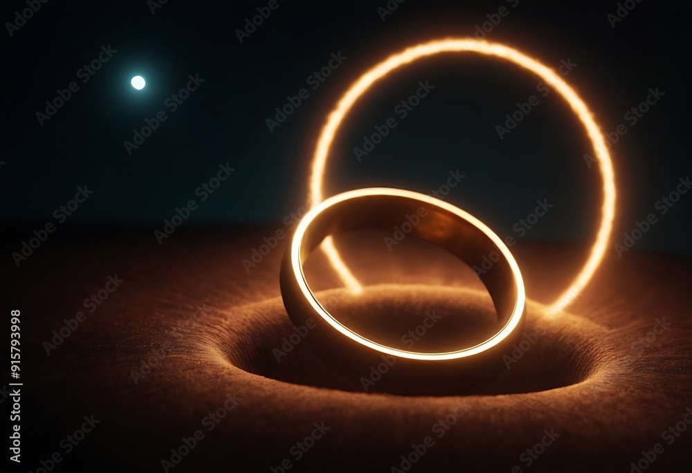 Ethereal Rings: A planet with rings composed of ethereal, glowing energy instead of solid particles, creating a mystical halo effect. Ethereal Rings: A planet with rings composed of ethereal, glowing energy instead of solid particles, creating a mystical halo effect.