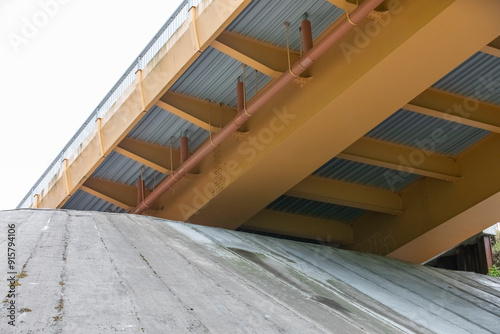 The inside of the bridge.