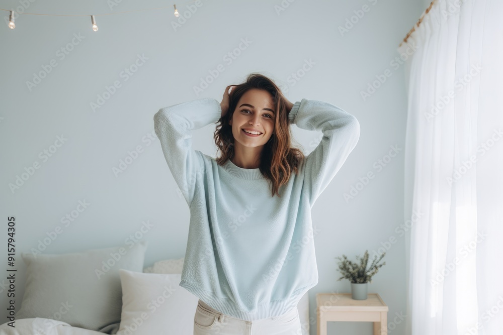 Young women enjoy morning. Beauty portrait of beautiful female model. Woman with beauty face, natural skin, facial skin portrait. Young women enjoy morning. Beauty portrait of beautiful female model. Woman with beauty face, natural skin, facial skin portrait.