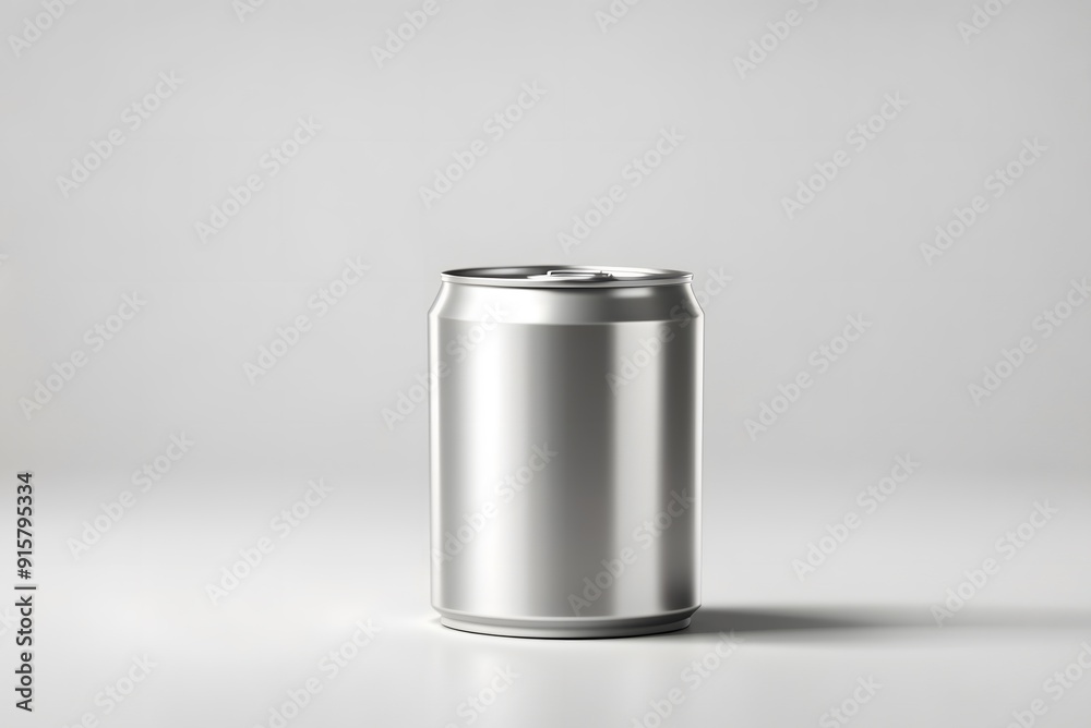 White aluminium can mockup. Blank metallic soda can. Isolated on white background. 3d render.
White aluminium can mockup. Blank metallic soda can. Isolated on white background. 3d render.