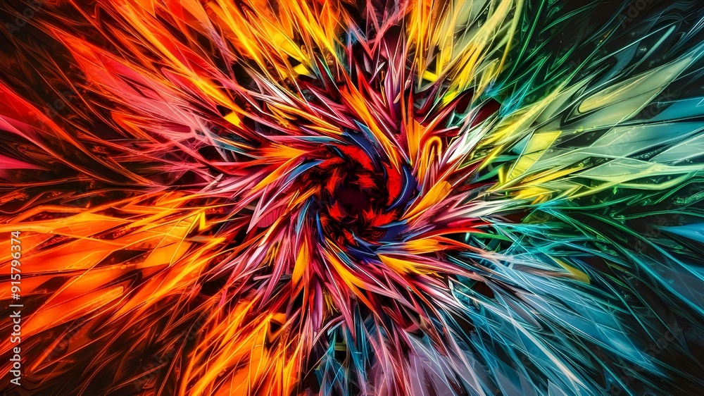 Fototapeta premium abstract colorful background generated with ai