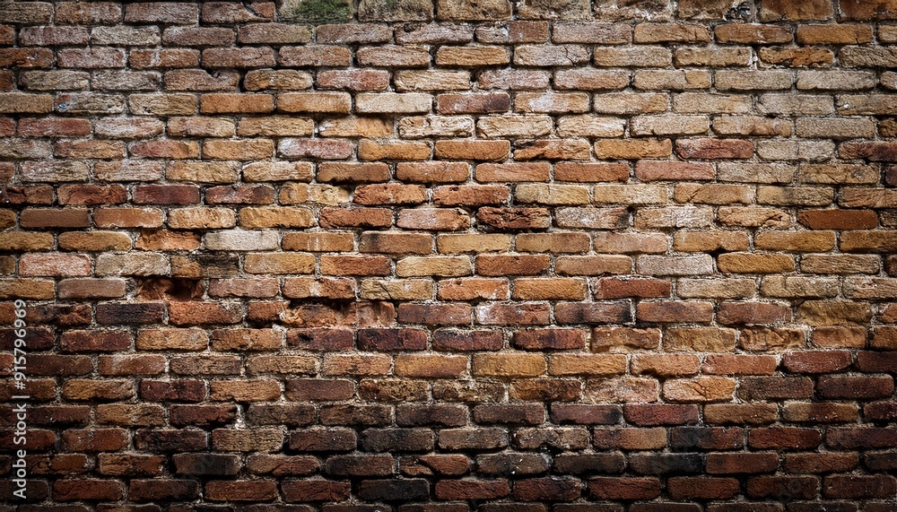 Obraz premium Older wall background with stained worn bricks
