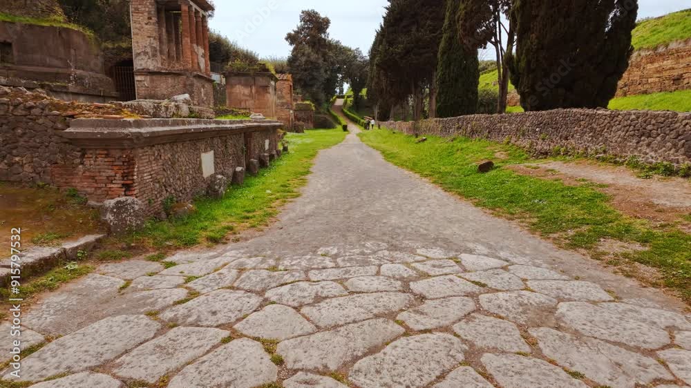Necropolis of Nocera Gate (Necropoli di Porta Nocera), Pompeii, Naples, Campania, Italy, an ancient Roman city buried by Vesuvius in 79 AD Necropolis of Nocera Gate (Necropoli di Porta Nocera), Pompeii, Naples, Campania, Italy, an ancient Roman city buried by Vesuvius in 79 AD
