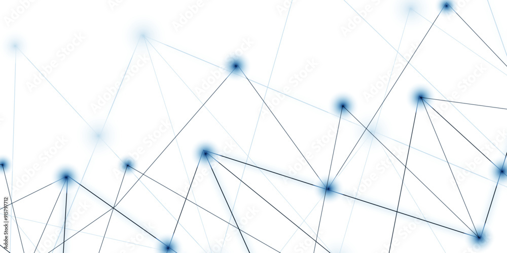 Technology abstract white digital background of connected dot with irregular stock lines. Network Connecting dot polygon background. Concept of Networking technology and futuristic style. Technology abstract white digital background of connected dot with irregular stock lines. Network Connecting dot polygon background. Concept of Networking technology and futuristic style.
