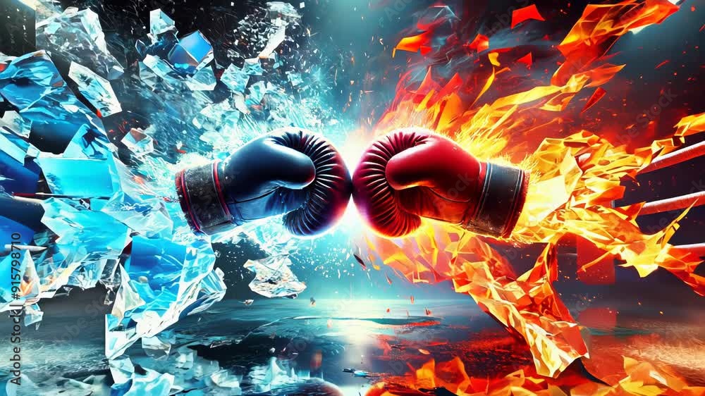  Ice and Fire Boxing Gloves