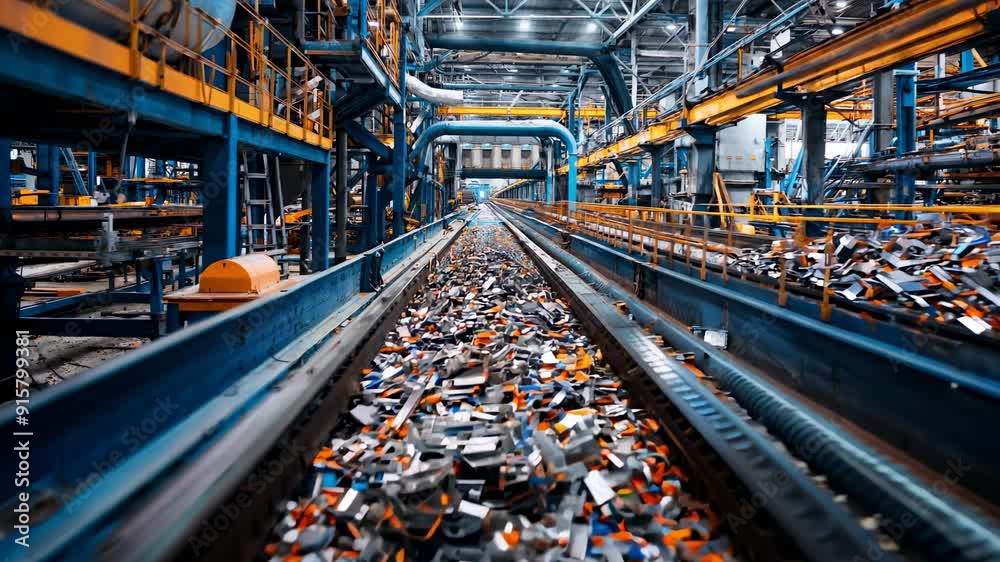 Advanced machinery processing electronic waste in a futuristic facility, showcasing innovation in e-waste management.
Advanced machinery processing electronic waste in a futuristic facility, showcasing innovation in e-waste management.