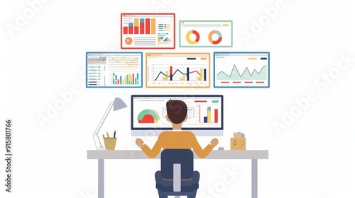 Business Data Analytics Dashboard: Charts & Graphs