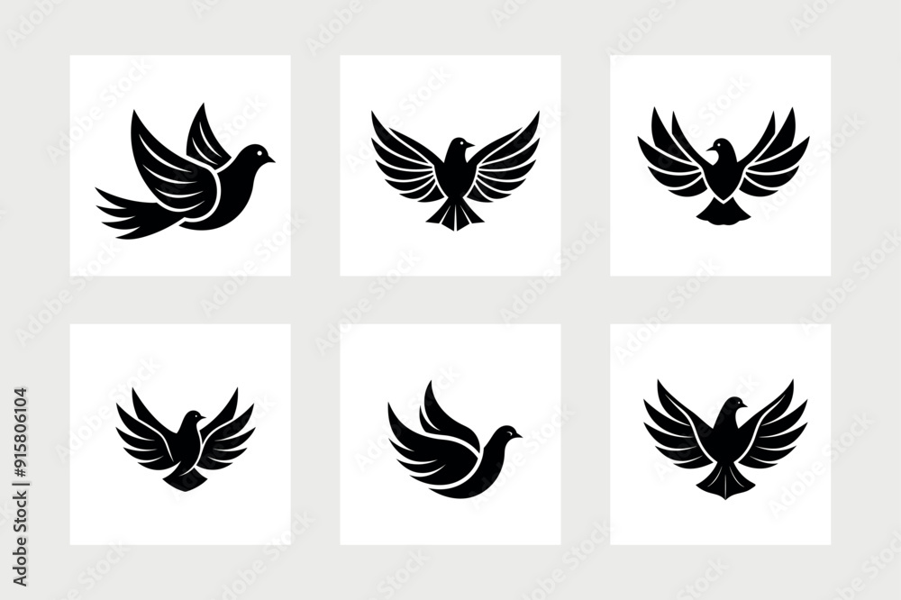 Bird dove icon vector illustration. Bird dove icon vector illustration.