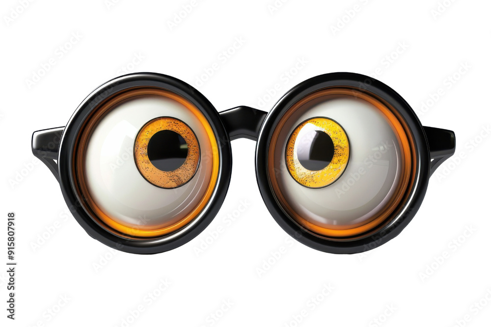 PNG A quirky pair of glasses with large, animated eyes, perfect for playful and humorous themes in design projects. PNG A quirky pair of glasses with large, animated eyes, perfect for playful and humorous themes in design projects.