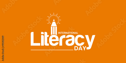 International Literacy Day. Education Day concept. World Literacy Day Logo Theme Idea Creative vector illustration.