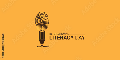 International Literacy Day. Education Day concept. World Literacy Day Logo Theme Idea Creative vector illustration.