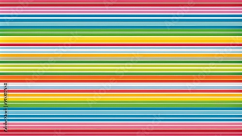 Wallpaper Mural Abstract Colorful Stripes - A Minimalist Digital Art Composition of Vibrant Colors in a Geometric Pattern - Modern Art, Abstract Art, Digital Art Torontodigital.ca