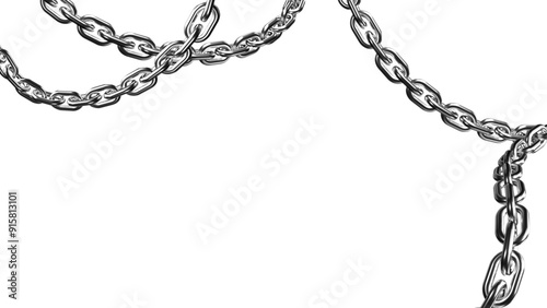 Wallpaper Mural 3d metal chain rendre with transparent background saved as PNG .
 Torontodigital.ca