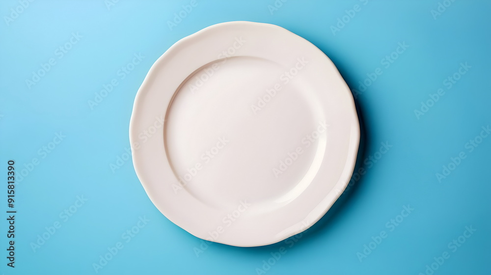 Elegant White Plate Minimalist Design Perfect for Dining Table Presentation Elegant White Plate Minimalist Design Perfect for Dining Table Presentation