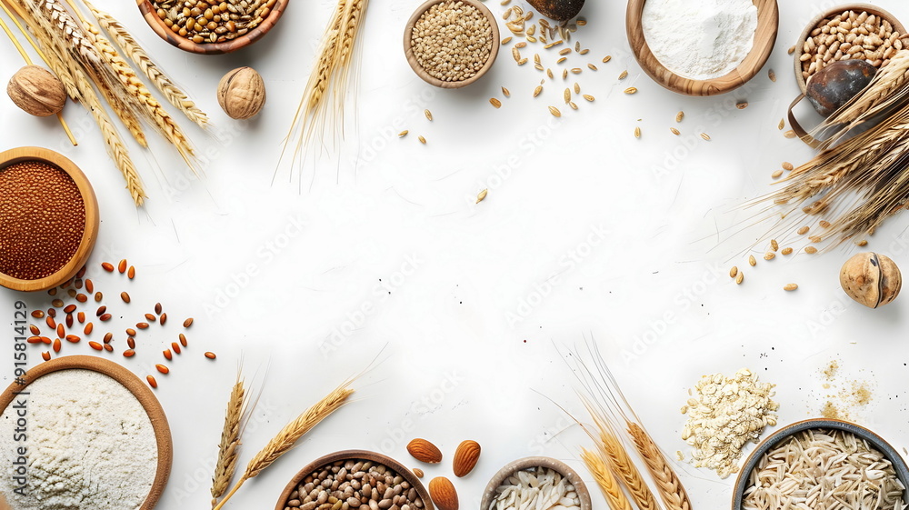 Nourishing Grains Seeds Nuts Flours Natural Healthy Ingredients Cooking Baking Nourishing Grains Seeds Nuts Flours Natural Healthy Ingredients Cooking Baking