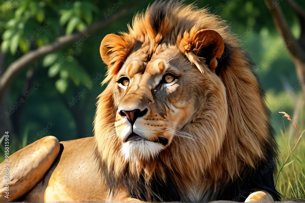 Fototapeta premium portrait of a lion