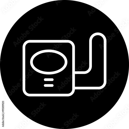 Water Wings Vector Line White Circle Black