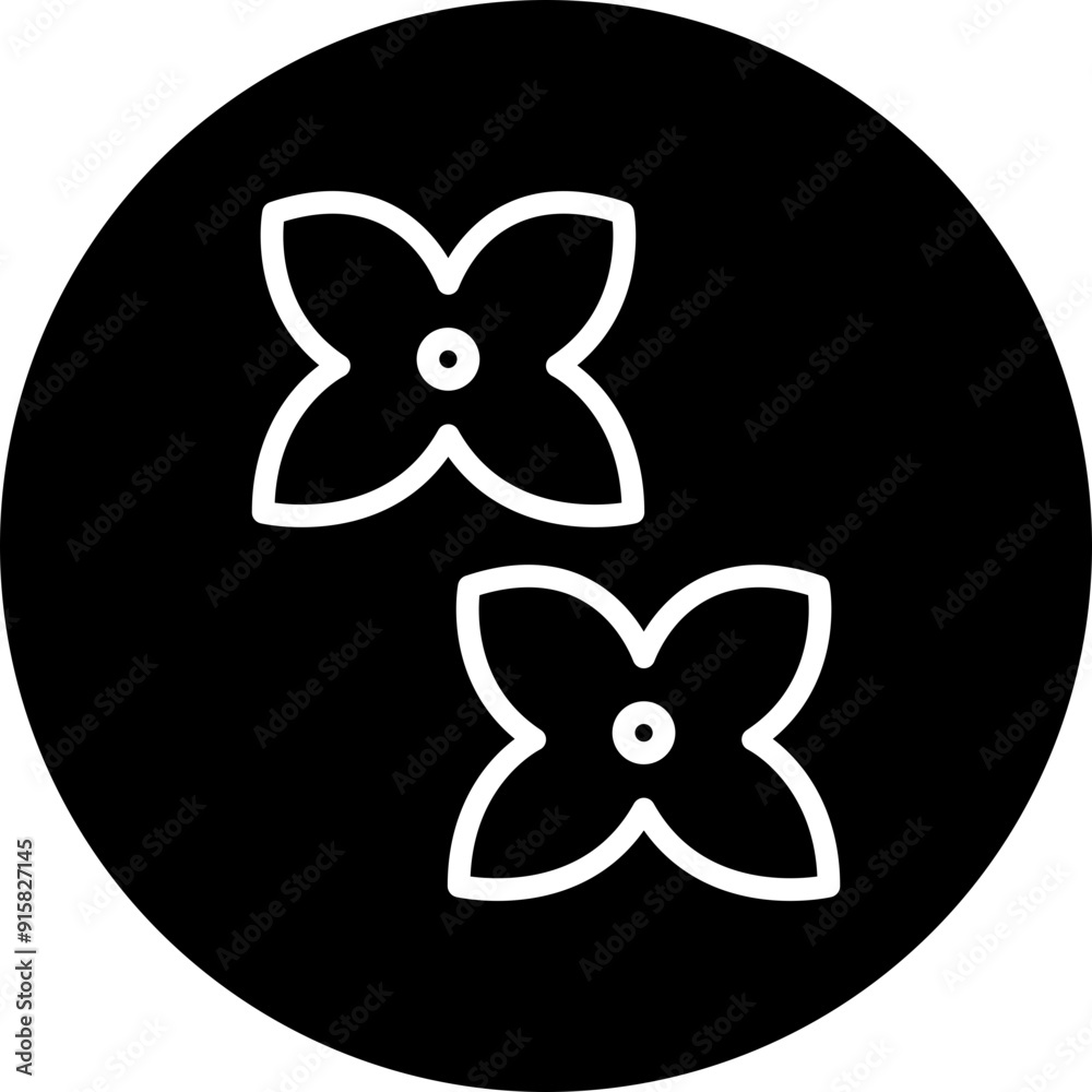 Forsythia Vector Line White Circle Black Forsythia Vector Line White Circle Black