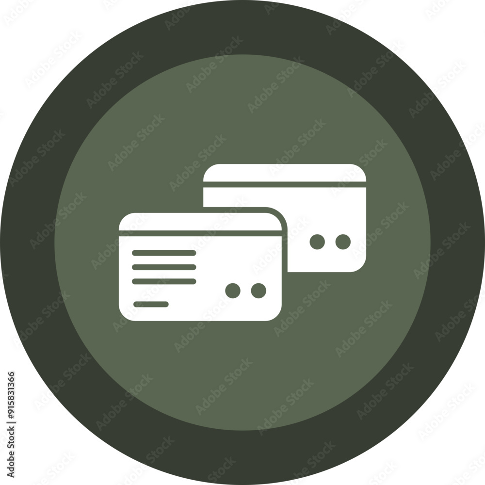 Credit Cards Glyph Circle Icon Credit Cards Glyph Circle Icon