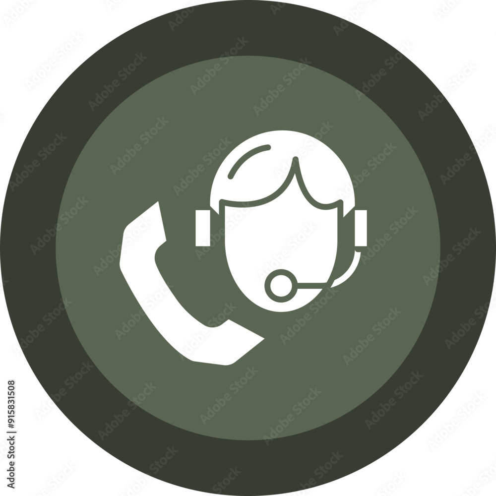 Support Glyph Circle Icon Support Glyph Circle Icon