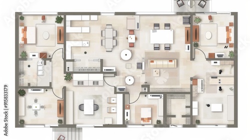 Floor plan. built walls of a house on construction drawings