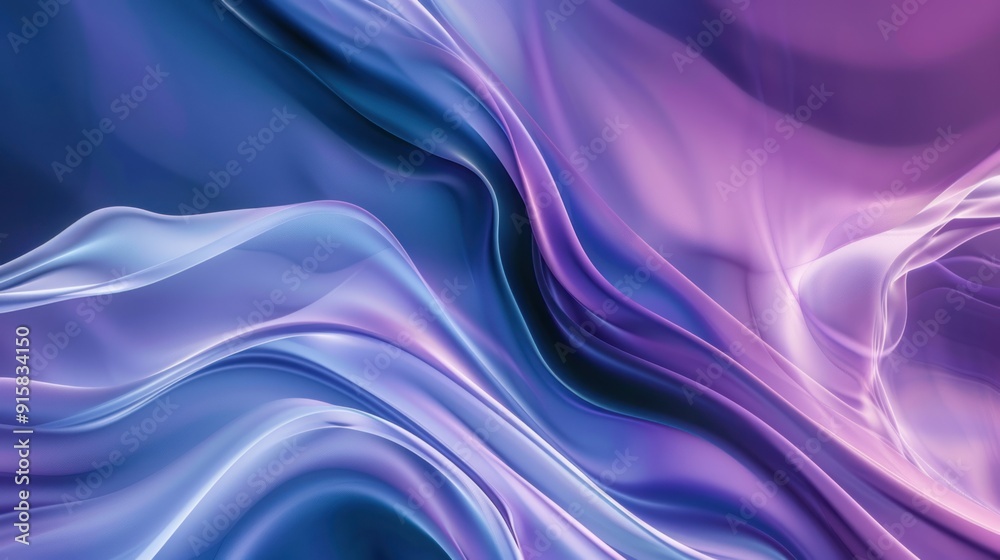 Obraz premium Abstract Purple and Blue Swirling Design