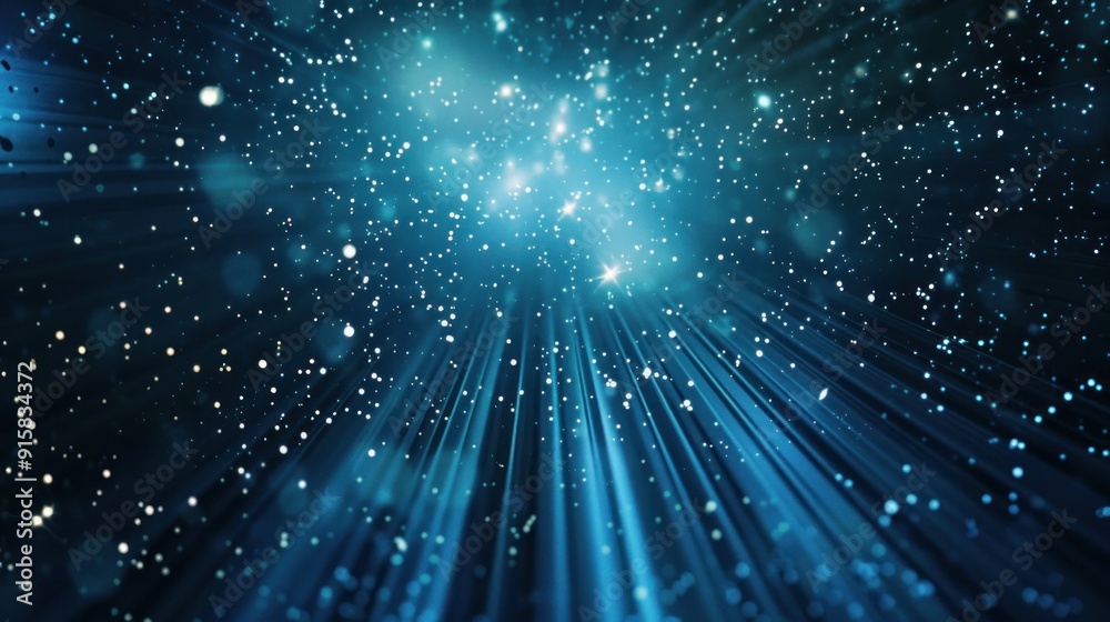 Abstract Blue Lights and Stars Abstract Blue Lights and Stars