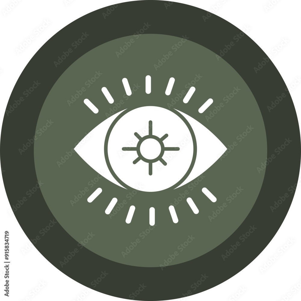 Optometry patient Glyph Circle Icon Optometry patient Glyph Circle Icon
