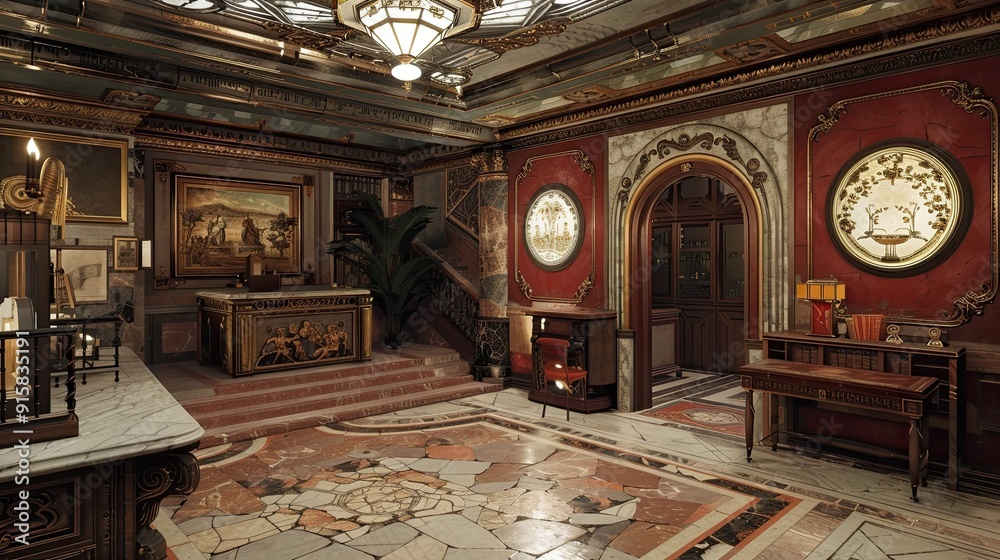 Obraz premium Mission Revival Environment