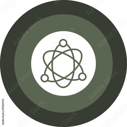 Science Fiction Glyph Circle Icon
