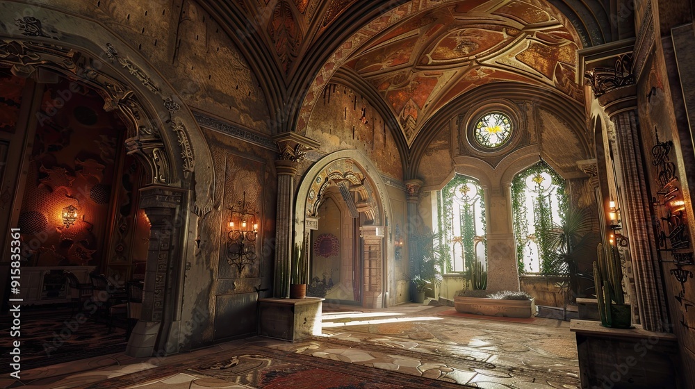 Obraz premium Mission Revival Environment