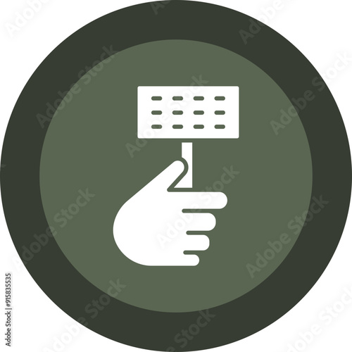 Supporter Glyph Circle Icon