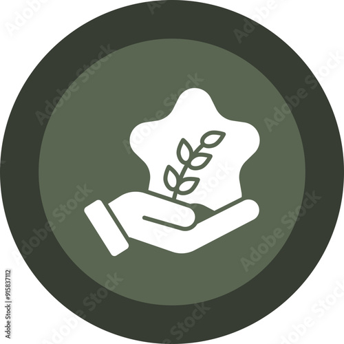 Humanitarian Glyph Circle Icon