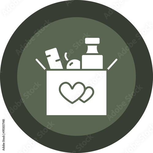 Food Glyph Circle Icon