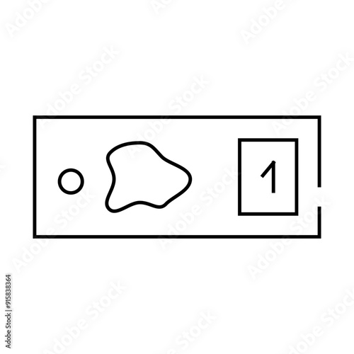 blood test line icon vector. blood test sign. isolated contour symbol black illustration