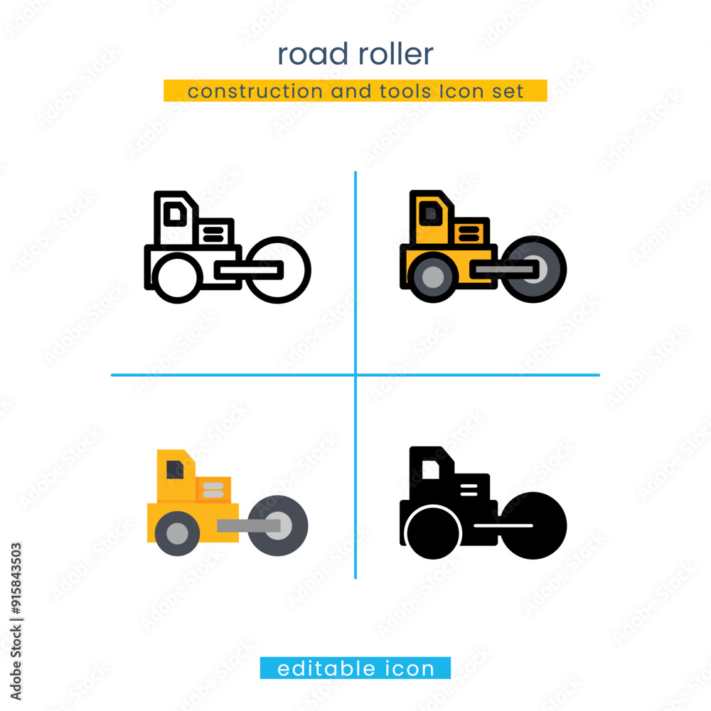 road roller icon road roller icon
