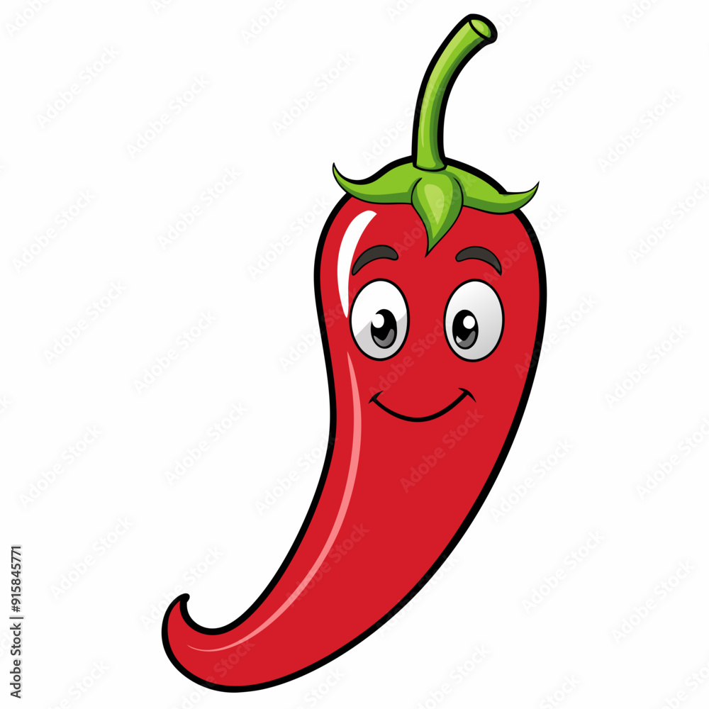 Red chilly art vector illustration Red chilly art vector illustration