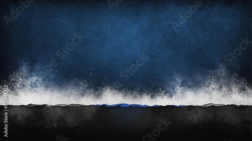 Abstract Cloud of White Powder Particles in Motion