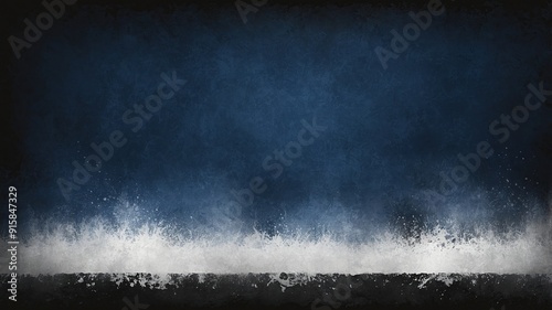 Abstract Cloud of White Powder Particles in Motion