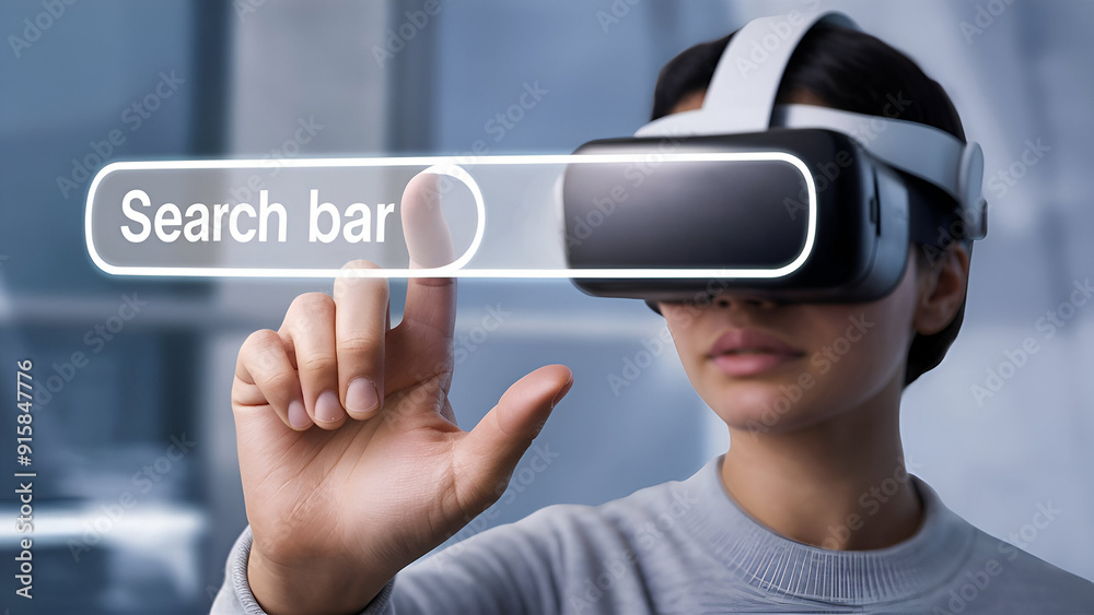 SEO search engine optimization concept, Marketing ranking traffic website, internet technology for business company. Person touching search bar on virtual screen SEO search engine optimization concept, Marketing ranking traffic website, internet technology for business company. Person touching search bar on virtual screen