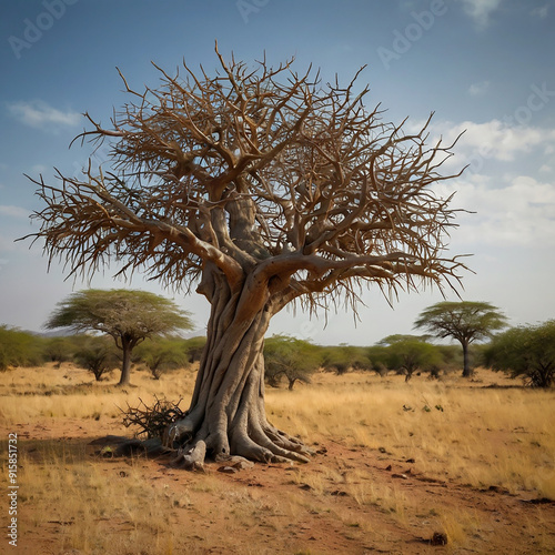 a thorn tree ai image