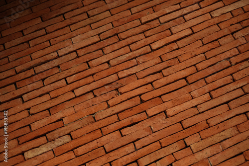 I was walking past a beautiful, natural orange brick wall