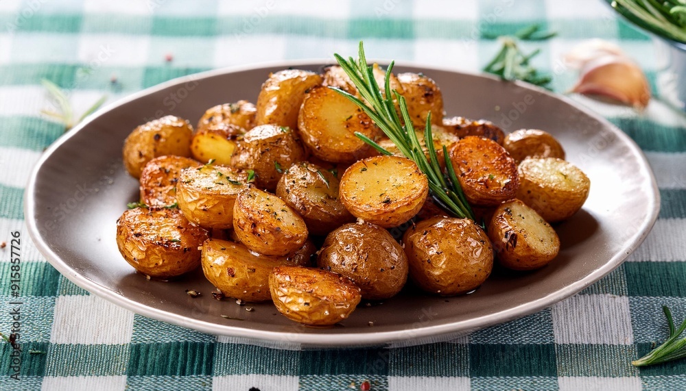 Vegan grilling Small rosemary potatoes from the grill Vegan grilling Small rosemary potatoes from the grill