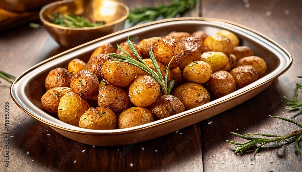 Vegan grilling Small rosemary potatoes from the grill Vegan grilling Small rosemary potatoes from the grill