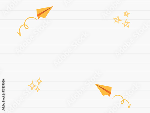 Back to school arrow conceptual background. Pastel creative. Copy space