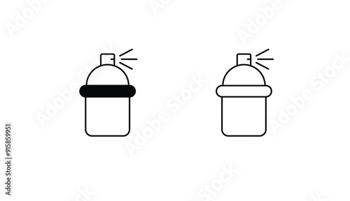 Spray Painting icon design with white background stock illustration